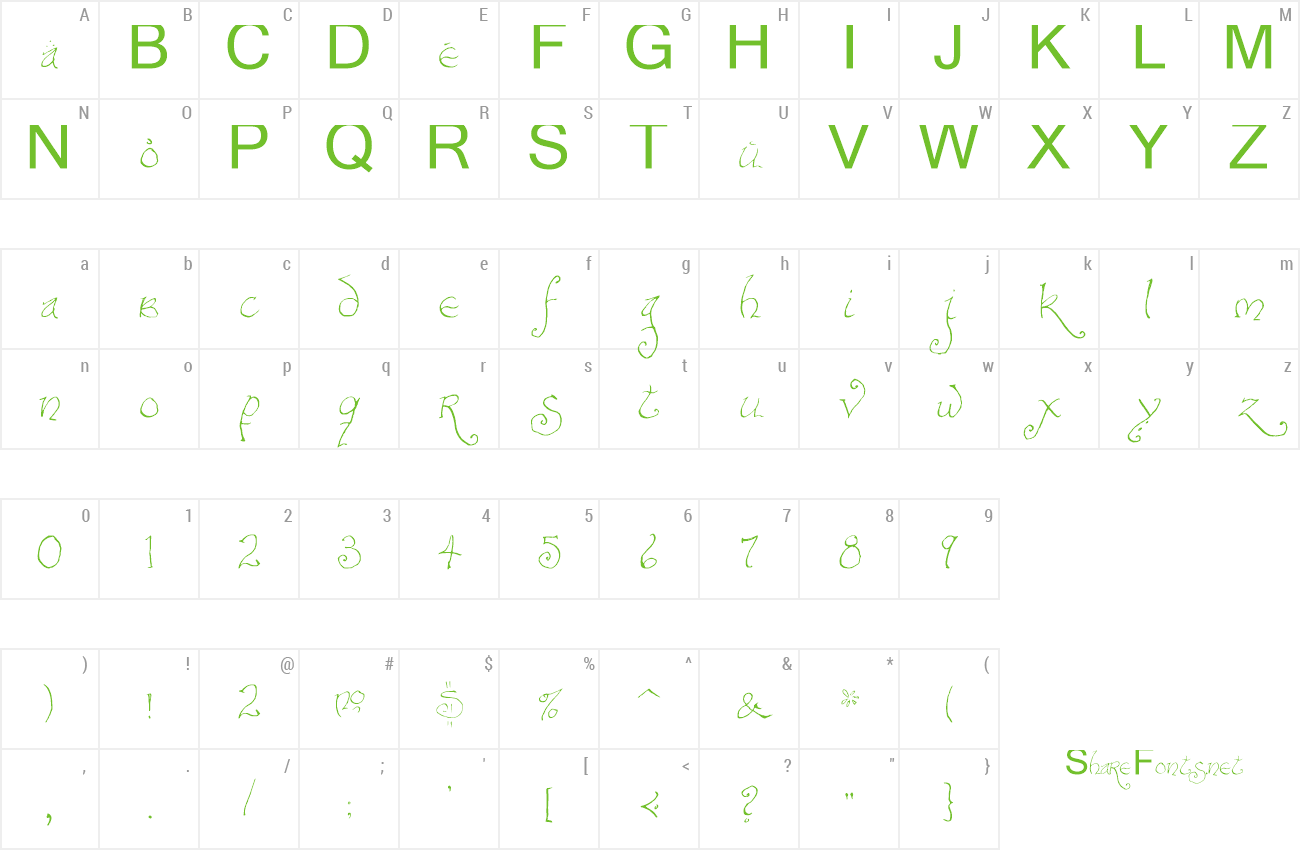 Font Bilbo-hand-fine preview